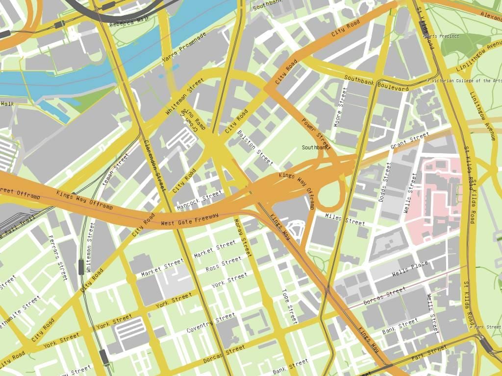 kouwòn Melbourne kat jeyografik