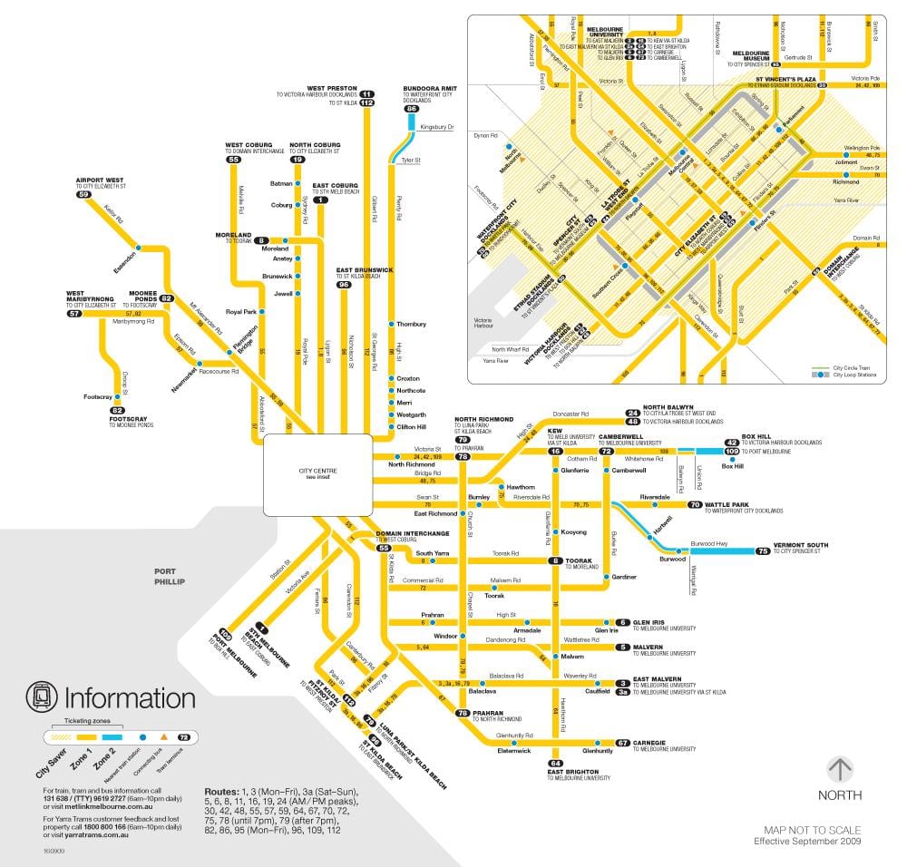 Yarra tram kat jeyografik