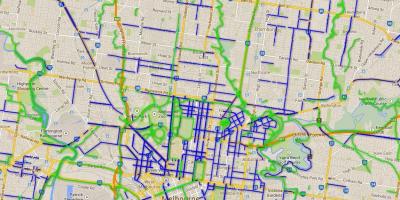 Bisiklèt chemins Melbourne kat jeyografik