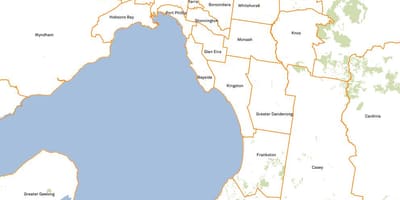 Kat jeyografik nan Melbourne konsèy