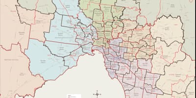 Kat jeyografik nan Melbourne lès tout savann pou bèt yo